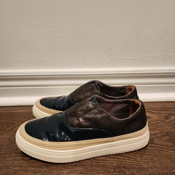Men Shiny Leather Loafers - Picture 3 of 6